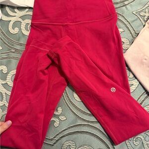 lululemon fuchsia/pink Cropped Leggings